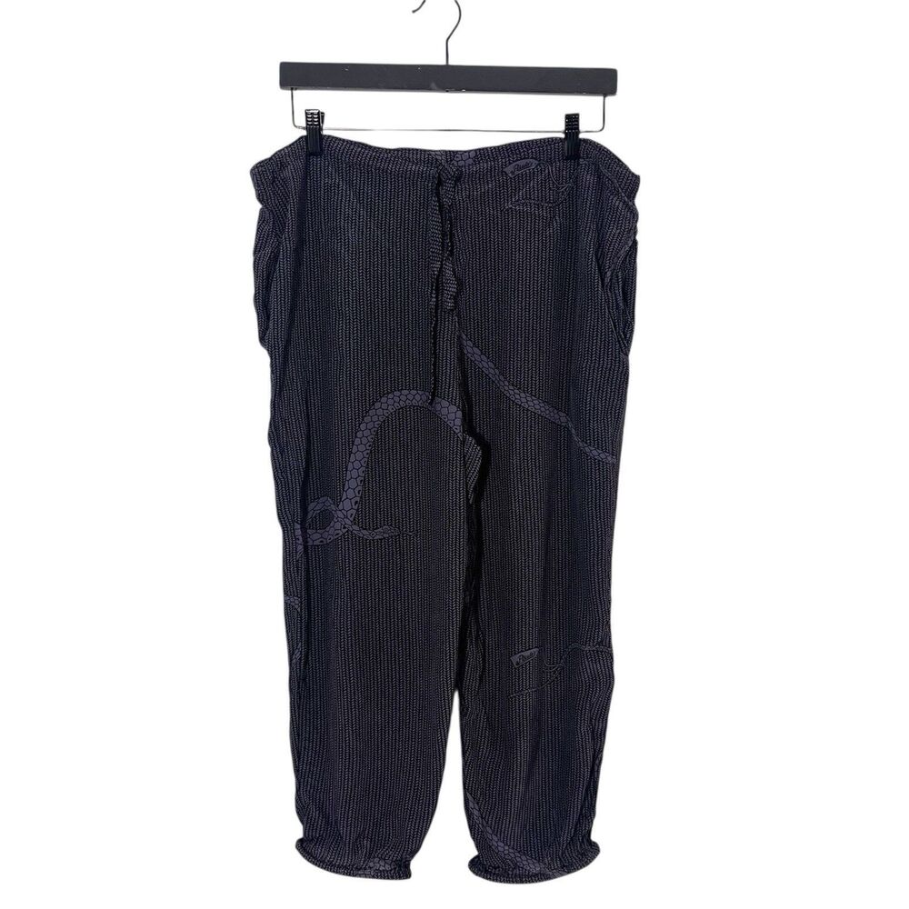 Vintage 80s Paula Mopitz Serpent Pants Womens S Cropped Geometric Knickerbockers